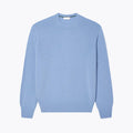 Carded Wool Crew Neck Sweater